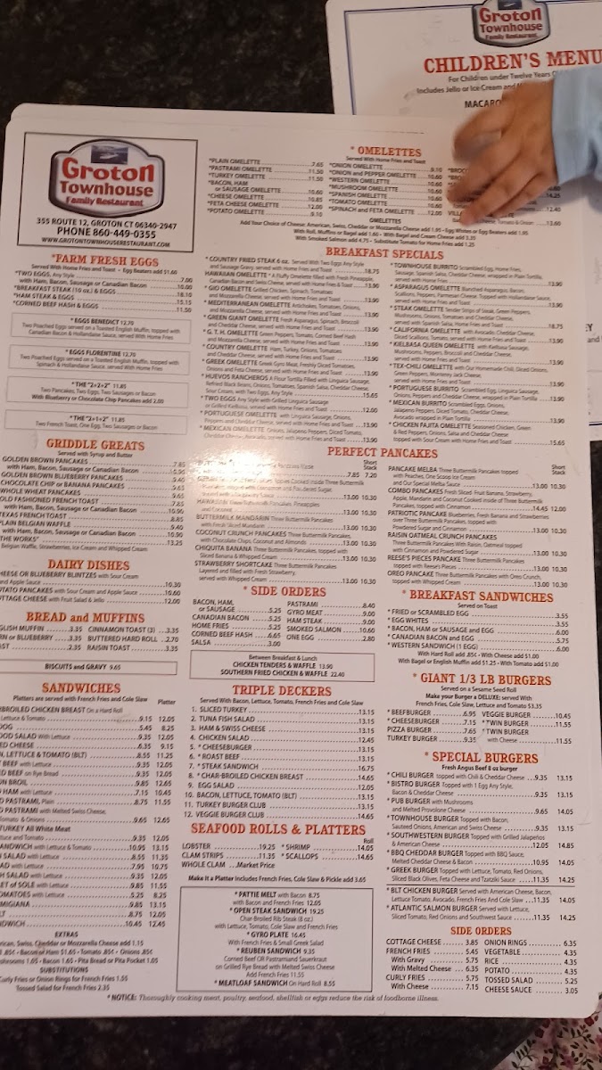 Groton Townhouse Restaurant Menu - Image 3