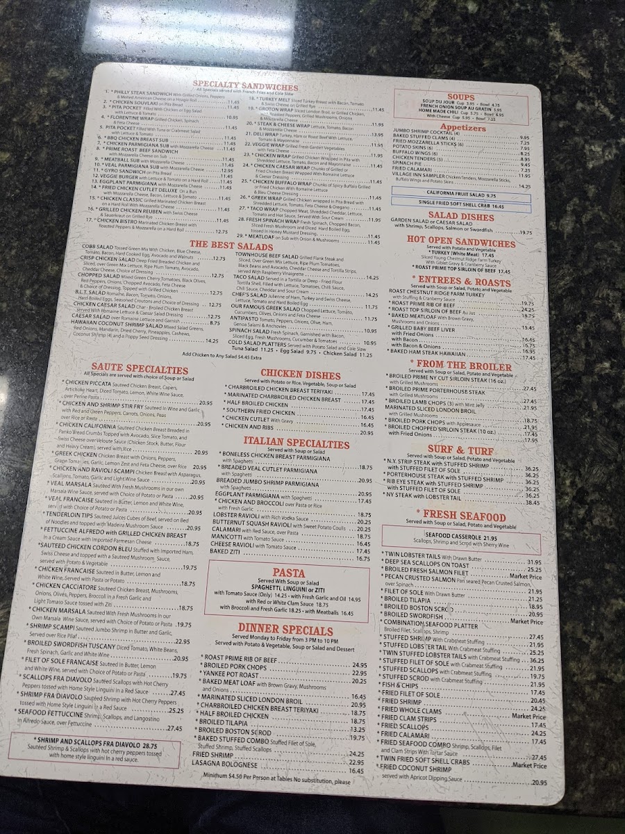 Groton Townhouse Restaurant Menu - Image 4